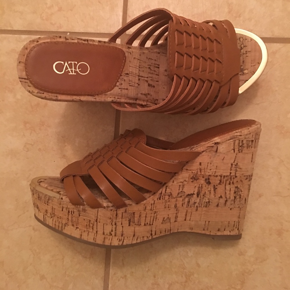 Sandal Brown Wedges